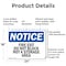 Signmission Fire Exit Do Not Block Not A Storage Area OSHA Notice Sign, Aluminum, 24in W x 18in L, 2PK OS-2PACK-NS-A-1824-L-12584 - alternate 3